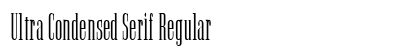 Ultra Condensed Serif Regular