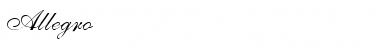 Allegro Regular Font