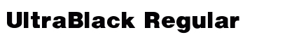 UltraBlack Regular Preview
