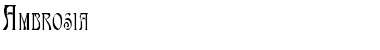 Ambrosia Regular Font Ambrosia Regular Font