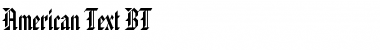 AmericanText BT Regular Font AmericanText BT Regular Font