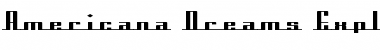 Americana Dreams ExpUpright Font