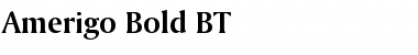 Amerigo BT Bold Font Amerigo BT Bold Font