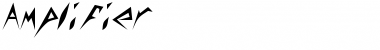 Amplifier Regular Font Amplifier Regular Font