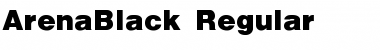 ArenaBlack Font