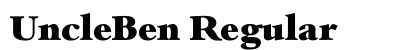 UncleBen Regular preview