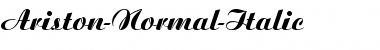Ariston-Normal-Italic Regular Font
