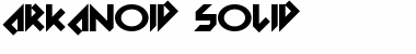 Arkanoid Solid Font