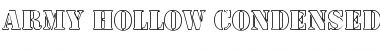 Army Hollow Condensed Font
