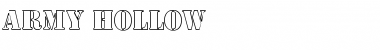 Army Hollow Font