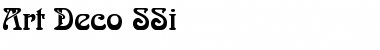 Art Deco SSi Font