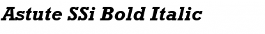 Astute SSi Bold Italic Font