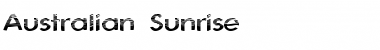 Australian Sunrise Font