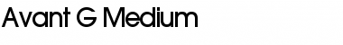 Avant_G-Medium Font