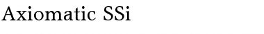 Axiomatic SSi Font
