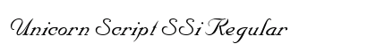 Unicorn Script SSi Regular preview