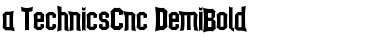 a_TechnicsCnc DemiBold Font
