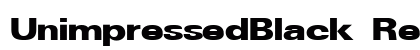 UnimpressedBlack Regular preview