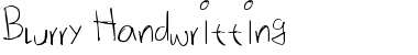 Blurry Handwritting Font