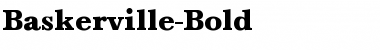 Baskerville-Bold Regular Font