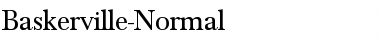 Baskerville-Normal Regular Font