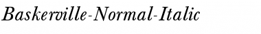 Baskerville-Normal-Italic Font