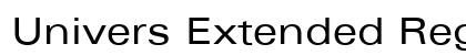 Univers Extended Regular Preview