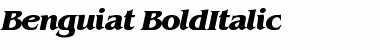 Benguiat-BoldItalic Regular Font