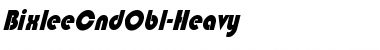 BixleeCndObl-Heavy Font