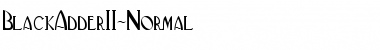 BlackAdderII-Normal Regular Font