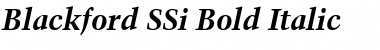 Blackford SSi Bold Italic Font
