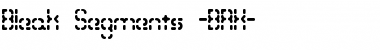 Bleak Segments (BRK) Font