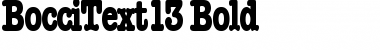 Download BocciText13 Font