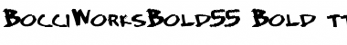 BocciWorksBold55 Bold Font