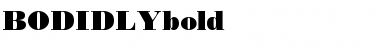 BODIDLYbold Font