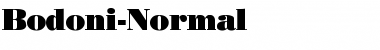 Bodoni-Normal Font