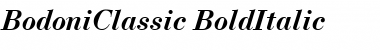 BodoniClassic BoldItalic Font