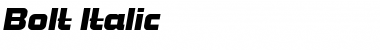 Bolt Italic Font