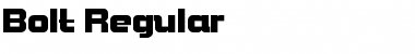 Bolt Regular Font