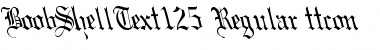 BoobShellText125 Font