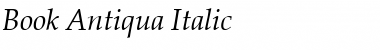 Book Antiqua Italic Font