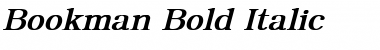 Bookman Bold Italic Font