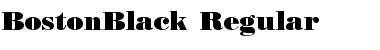 BostonBlack Font