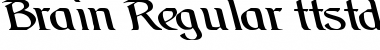 Brain Regular Font