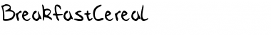 BreakfastCereal Regular Font