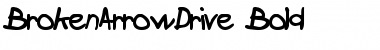 BrokenArrowDrive Bold Font
