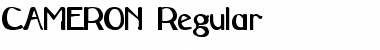 CAMERON Regular Font