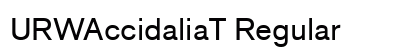 URWAccidaliaT Regular Preview