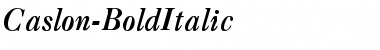 Caslon-BoldItalic Regular Font