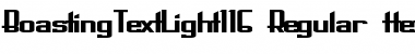 BoastingTextLight116 Font